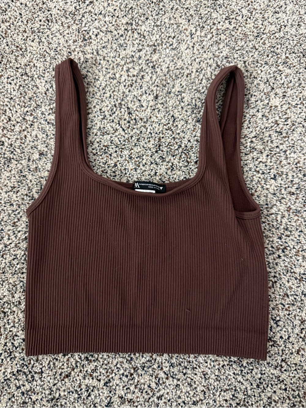 Zara Ribbed Cropped Tank